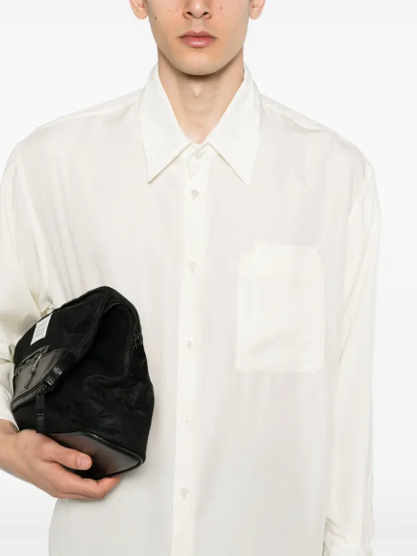 LEMAIRE double-pocket Lyocell Shirt | Neutrals | FARFETCH TH