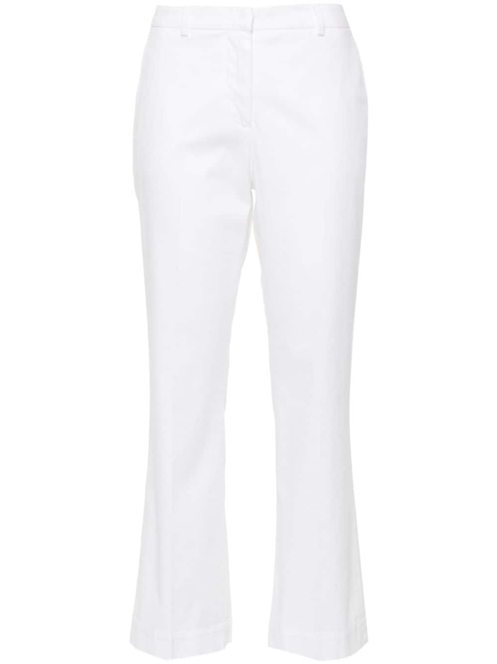 Pt Torino Pressed-crease Trousers In Weiss
