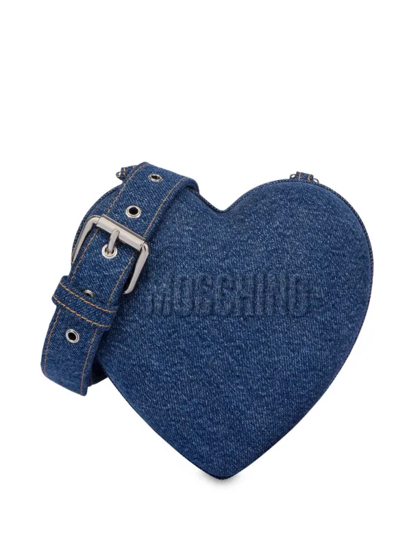 Moschino デニム ハート バッグ | ブルー | FARFETCH JP