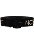 Moschino studded buckled belt - Black