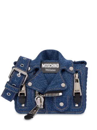 Moschino デニム ショルダーバッグ | ブルー | FARFETCH JP