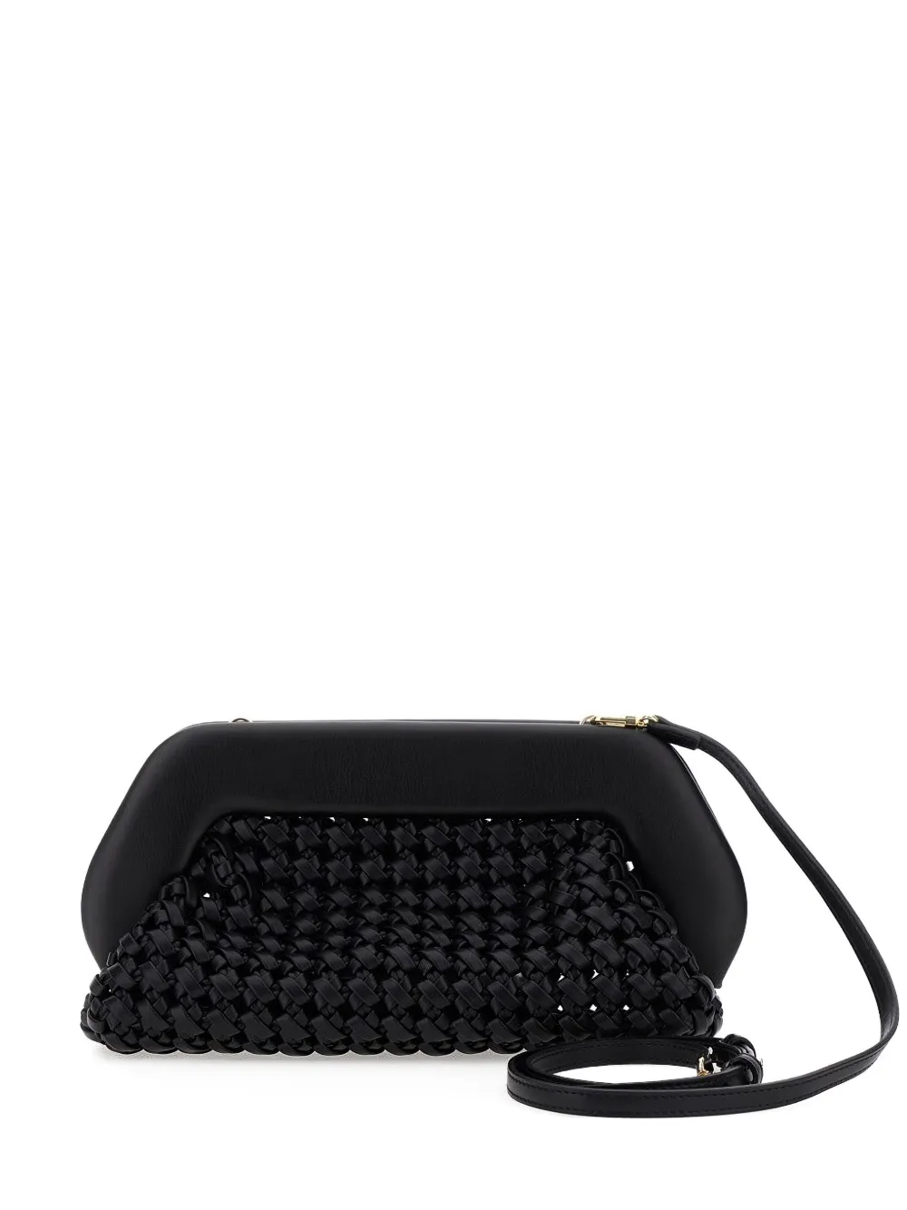 Themoirè Bios Knots Clutch Bag In Black