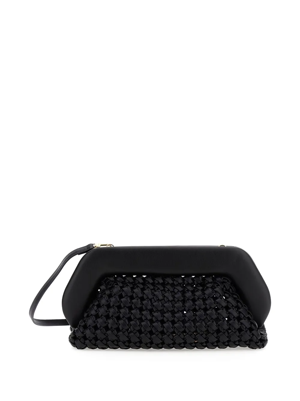 Themoirè Bios Knots Clutch Bag In Black