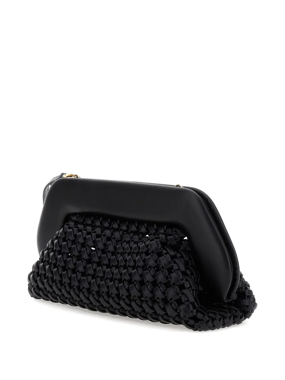 Themoirè Bios Knots Clutch Bag In Black