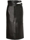 Alberta Ferretti leather pencil skirt - Black