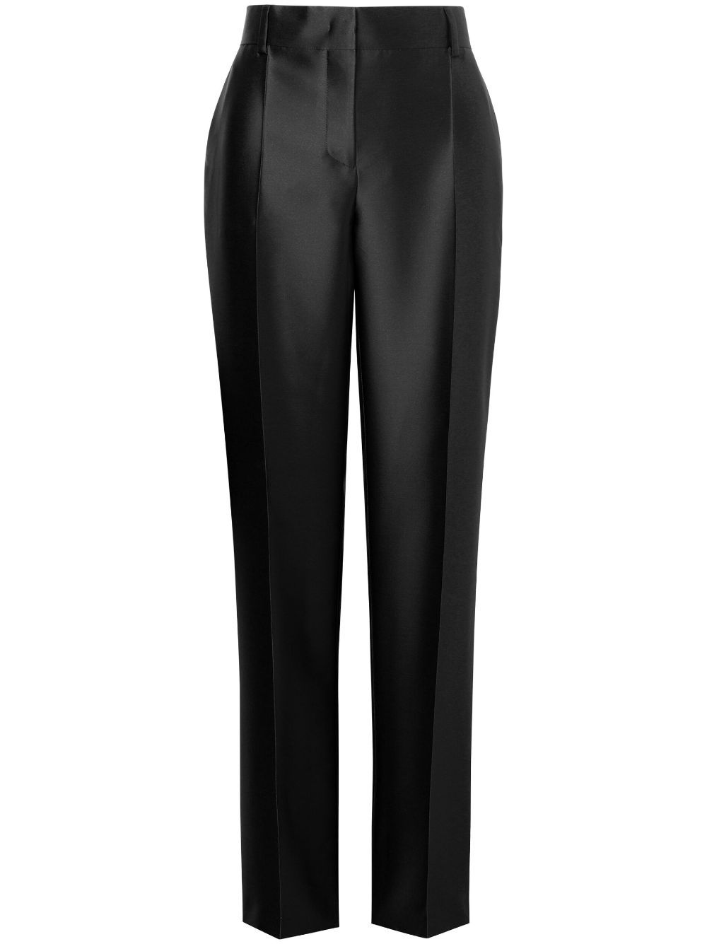 straight-leg tailored trousers