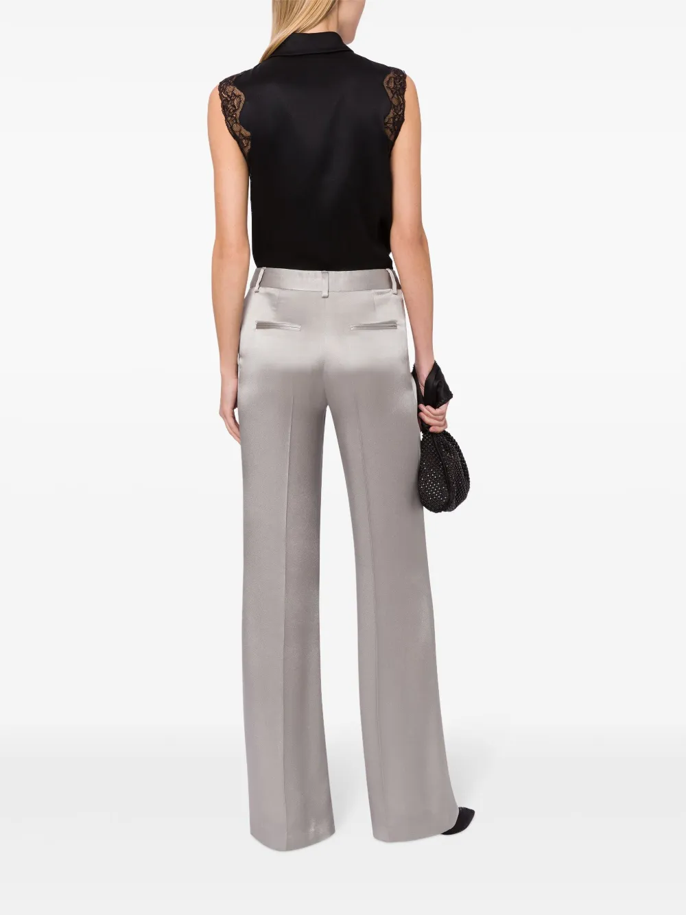 Alberta Ferretti Mouwloze top Zwart