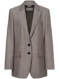 Alberta Ferretti single-breasted virgin wool blazer - Grey