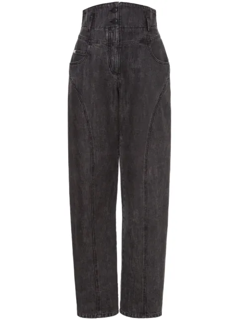 Alberta Ferretti high-rise straight-leg jeans