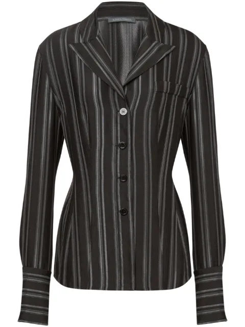 Alberta Ferretti Women's Printed Viscose Shirt Black