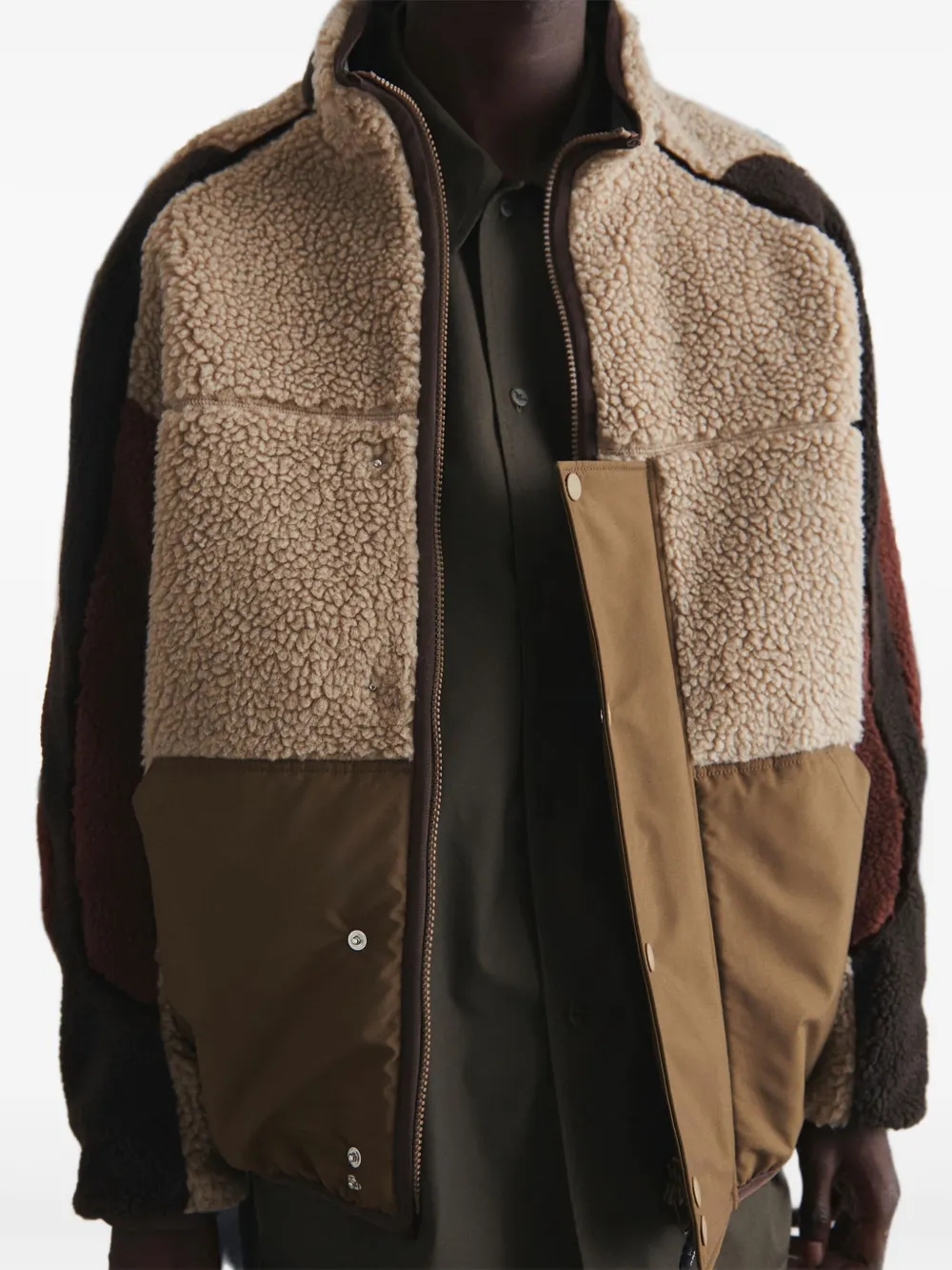 Yoshiokubo Jack met vlakken en rits Bruin