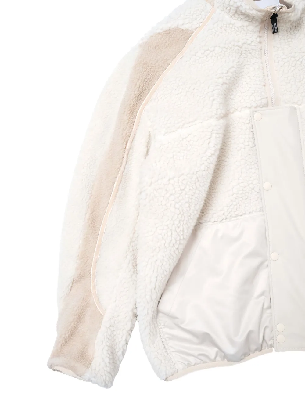 Yoshiokubo Fleece jack met rits Beige