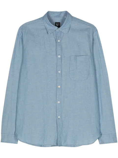 Xacus chambray longsleeved shirt