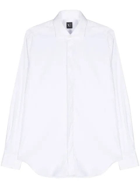Xacus cutaway-collar poplin shirt