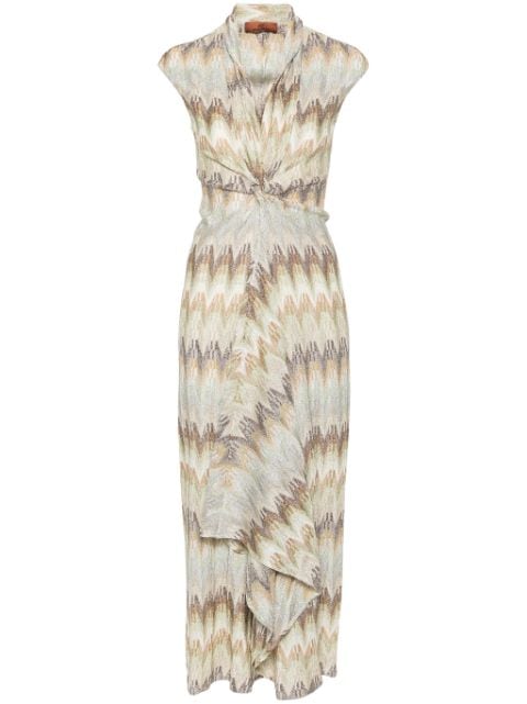 Missoni metallic zigzag maxi dress