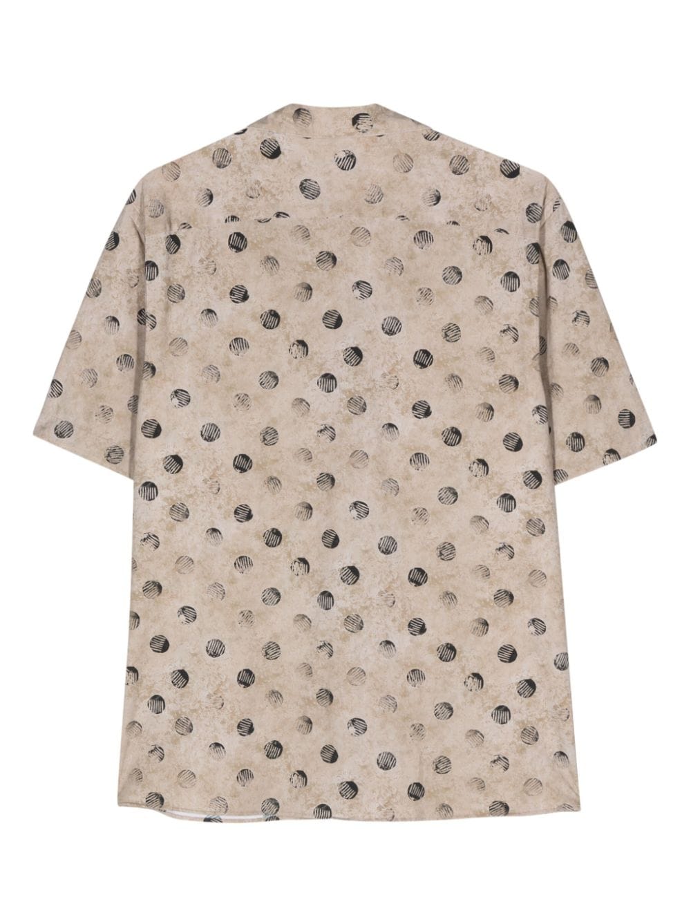 Xacus Overhemd met abstracte print Beige