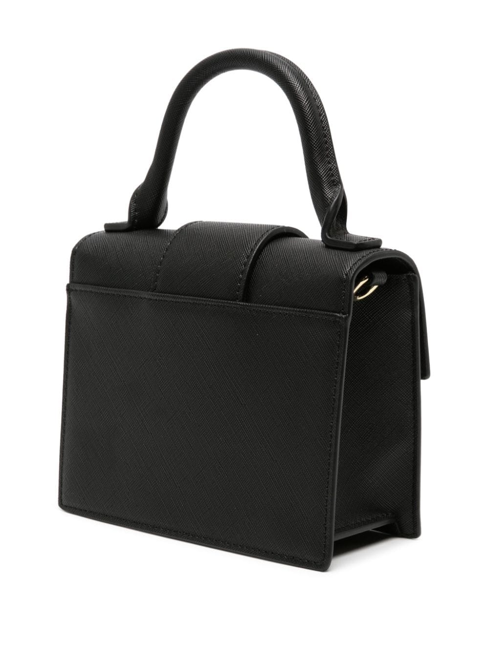 Shop Chiara Ferragni Eyelike-buckle Faux-leather Tote Bag In Black
