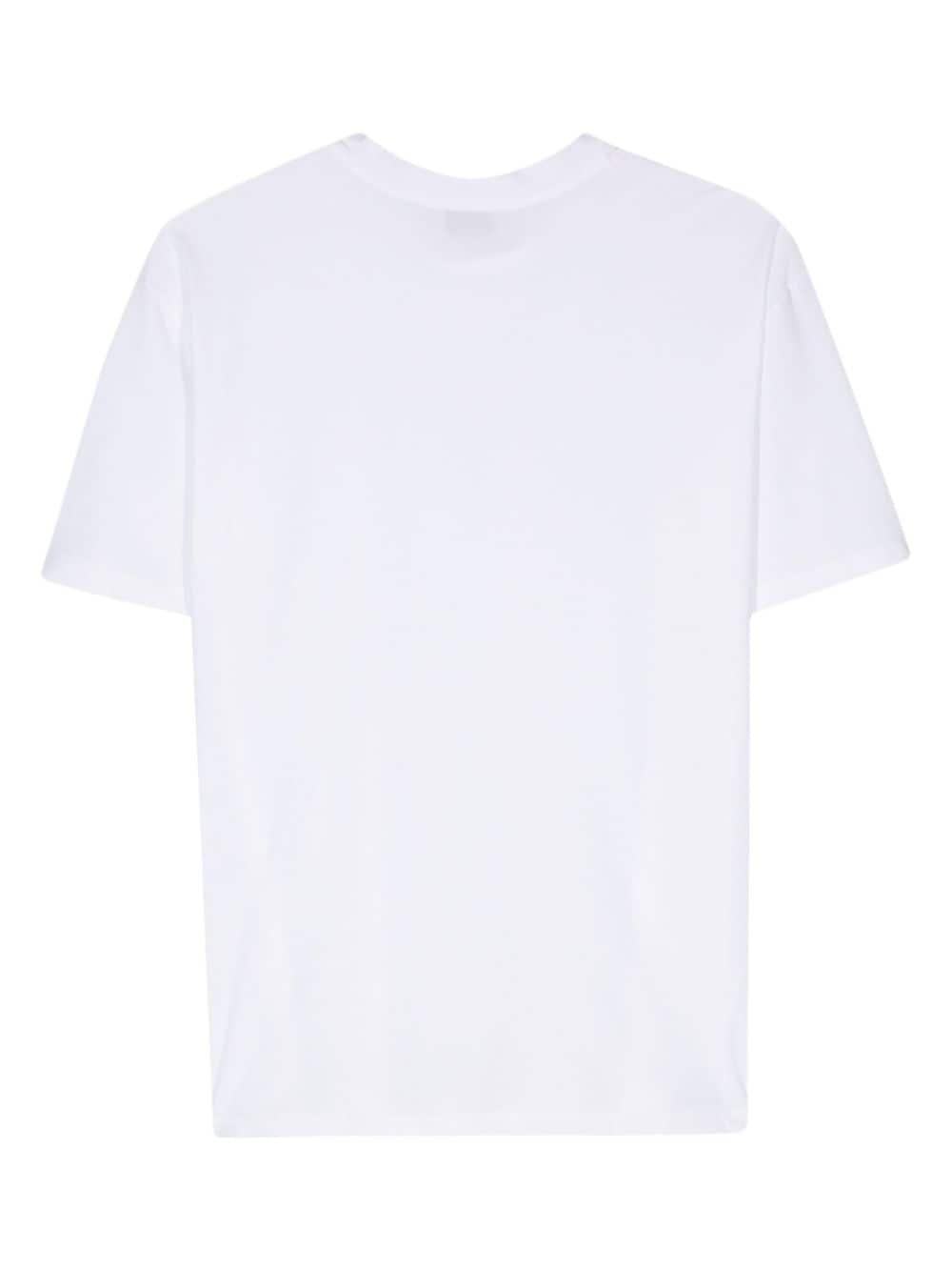 Shop Mazzarelli Stretch-design T-shirt In White