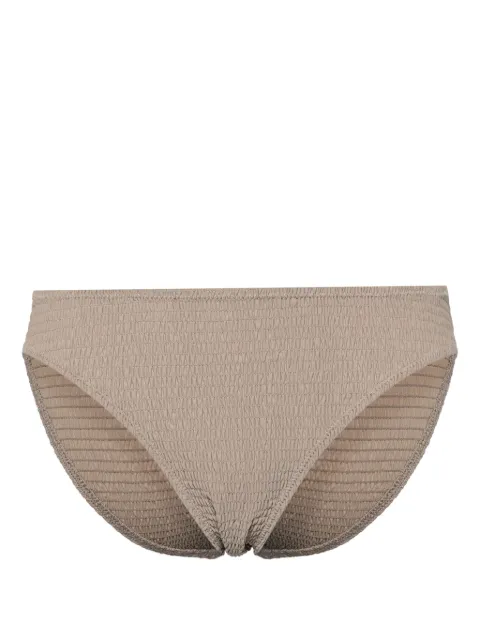 TOTEME mid-rise smocked bikini bottoms