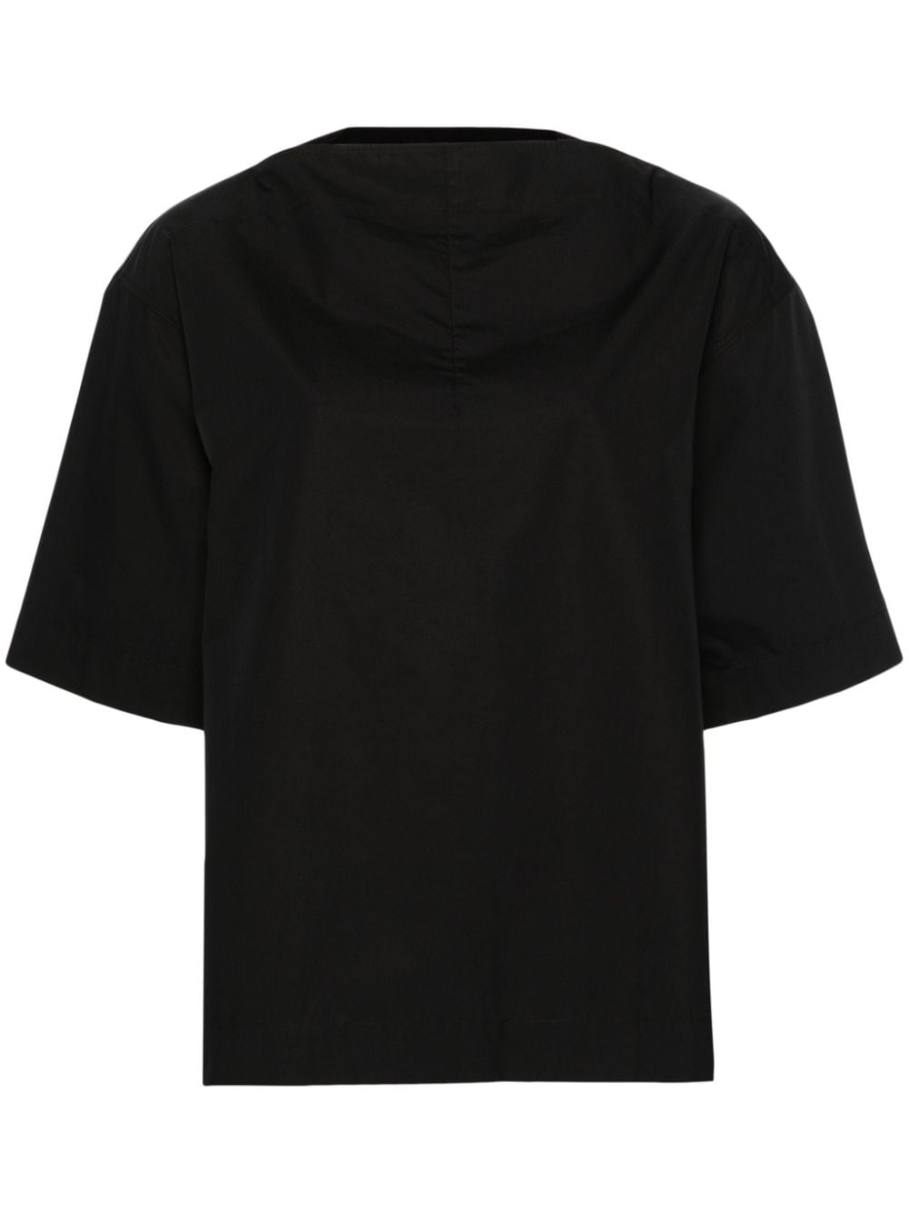 Totême Perano Poplin T-shirt In Black