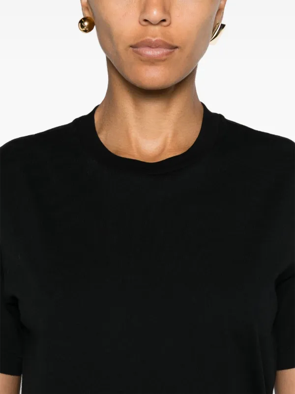 【TOTEME】クルーネックTシャツ TOTEME クルーネック Tシャツ | ブラック | FARFETCH JP