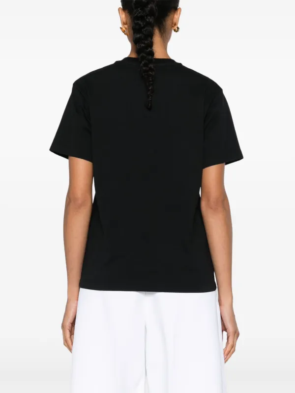 TOTEME トテム フルイト クルネック シャシ トレス 【関税込】 TOTEME クルーネック Tシャツ | ブラック | FARFETCH JP
