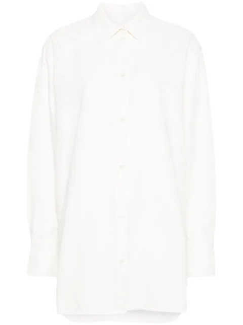 TOTEME floral-jacquard cotton shirt 