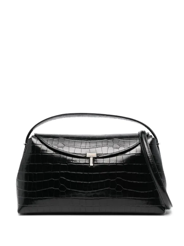 【関税込み】TOTEME T-LOCK' HANDBAG TOTEME T-Lock Leather Top Handle Bag | Brown | FARFETCH PL