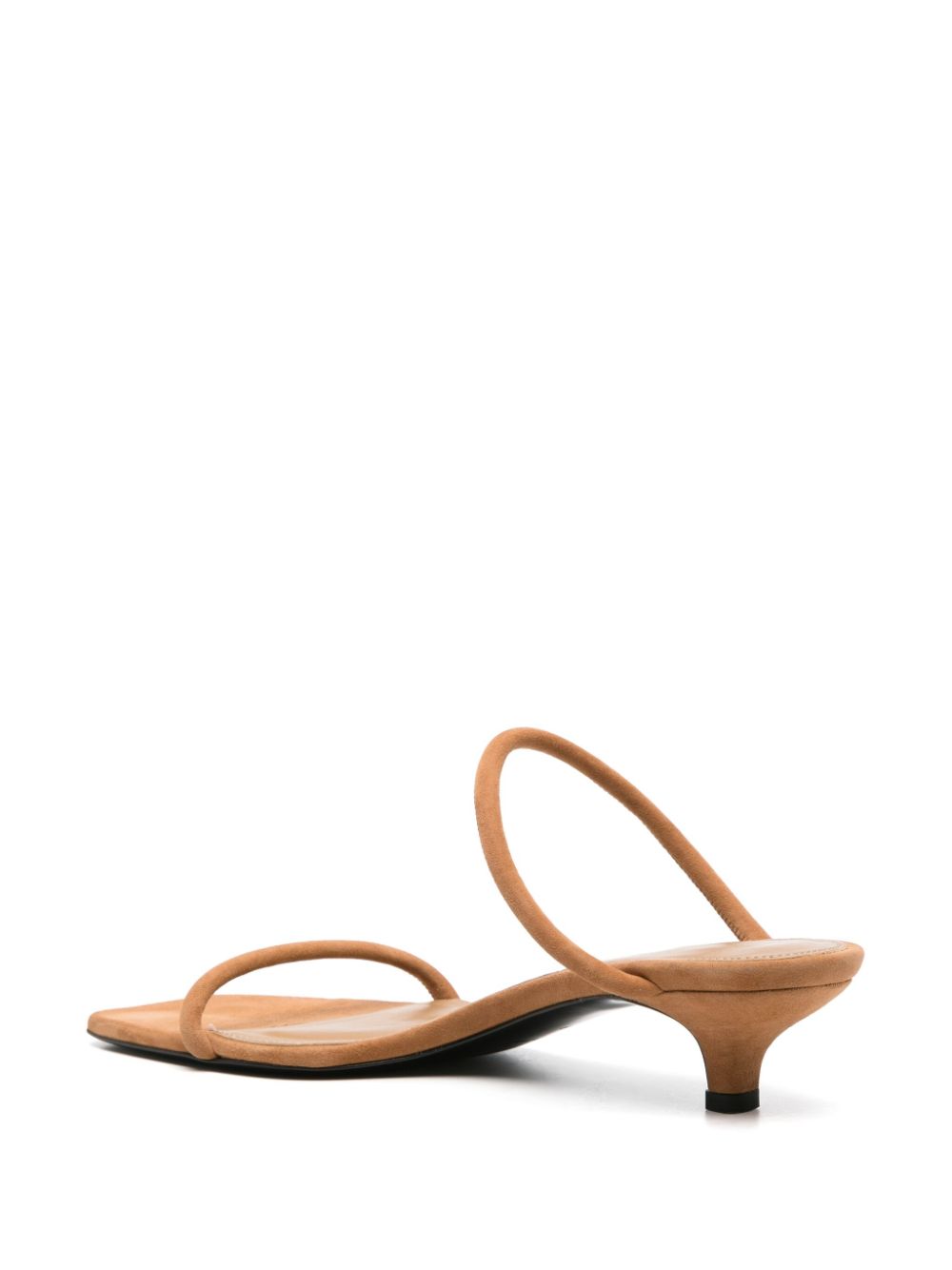 TOTEME Minimalist suede mules Neutrals