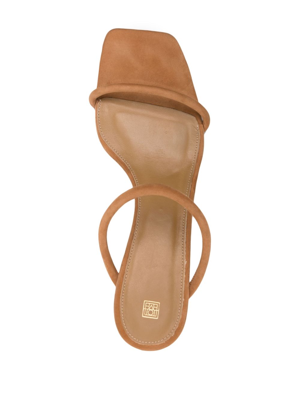 TOTEME Minimalist suede mules Neutrals