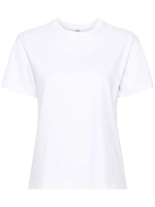 T-shirt en coton biologique à col rond - TOTEME - Modalova