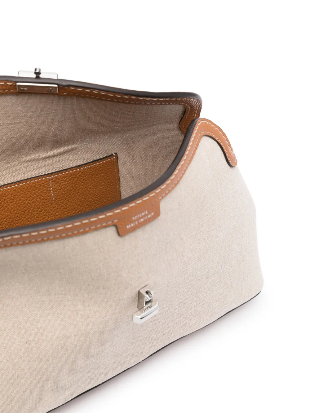 TOTEME T-Lock clutch Beige