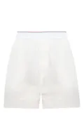 Alexander Wang logo-waistband cotton shorts - White