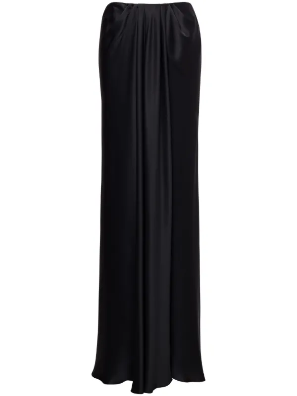 Alberta Ferretti ドレープ スカート | ブラック | FARFETCH JP