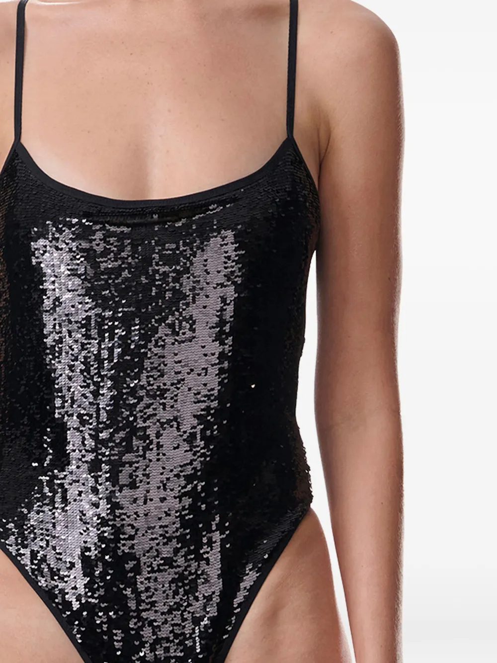 Wolford Body met pailletten Zwart