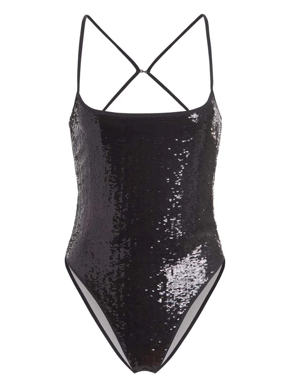 Wolford Body met pailletten Zwart