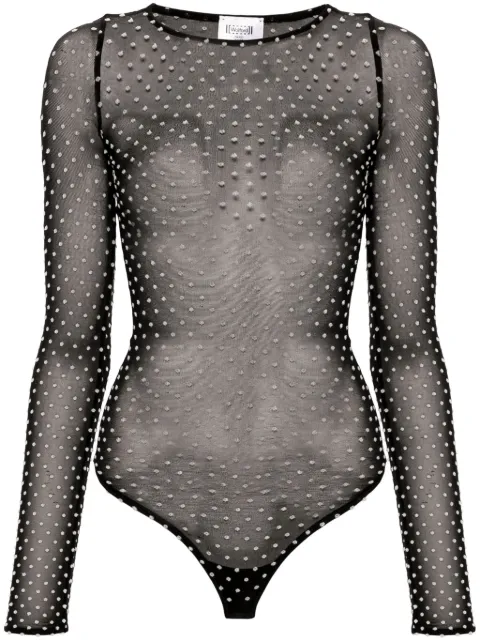 Wolford point d'esprit-mesh bodysuit