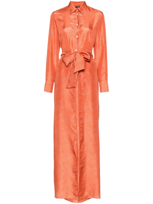 Kiton グラフィック シルクドレス | グレー | FARFETCH JP
