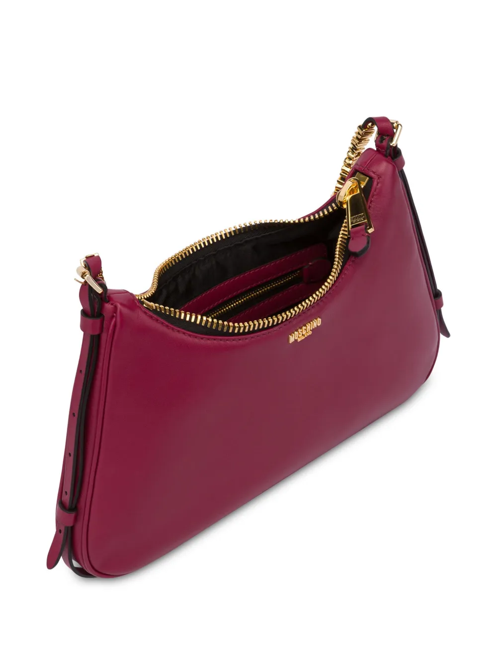 Moschino Schoudertas met logoprint Rood