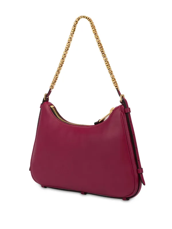 Moschino レザーショルダーバッグ | レッド | FARFETCH JP