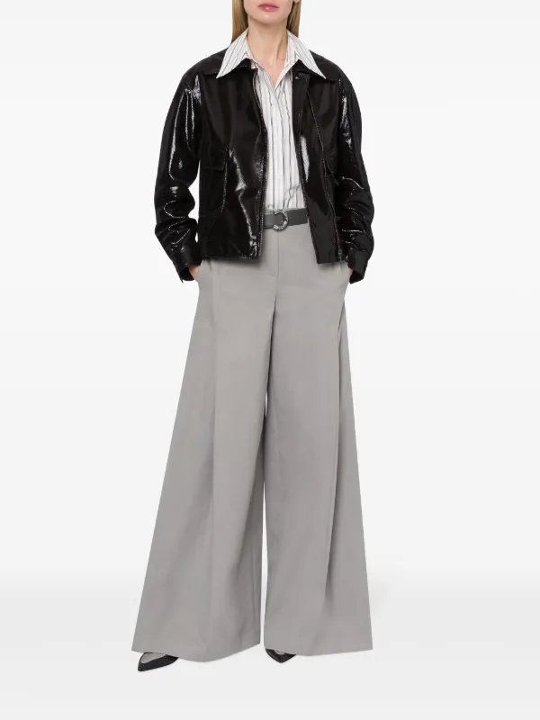 Alberta Ferretti レザーライダースジャケット | ブラック | FARFETCH JP 