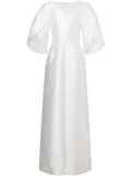 Alberta Ferretti half sleeve dress - White