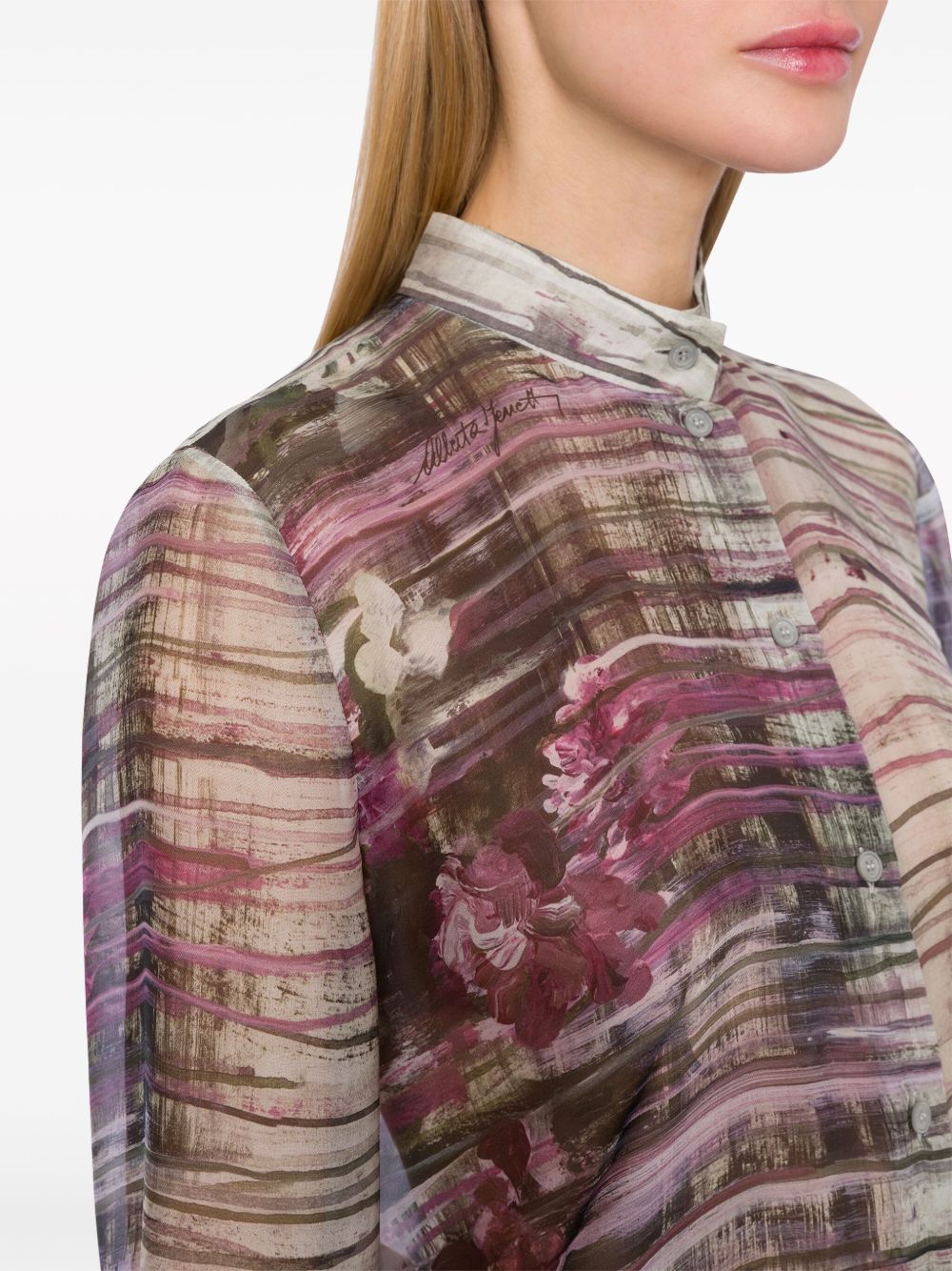 Affordable ETRO painterly-print silk shirt Women