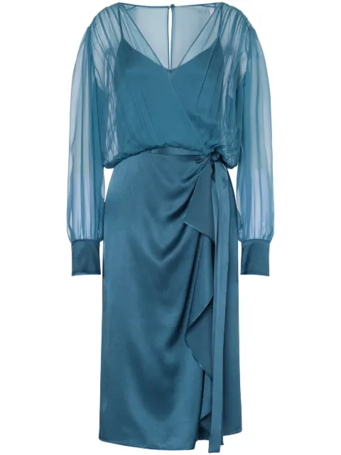 Alberta Ferretti Women's Raso Midi Dress Blue
