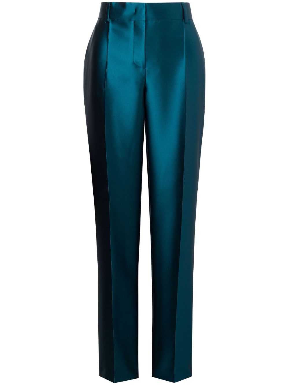 straight-leg tailored trousers