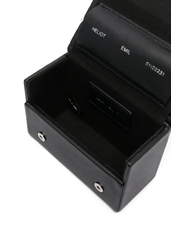 HELIOT EMIL Corolla Leather Wallet | Black | FARFETCH JO