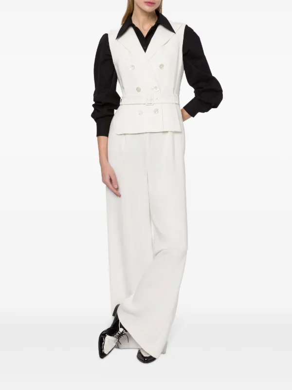 Alberta Ferretti double-breasted wide-leg Jumpsuit White - Main Image