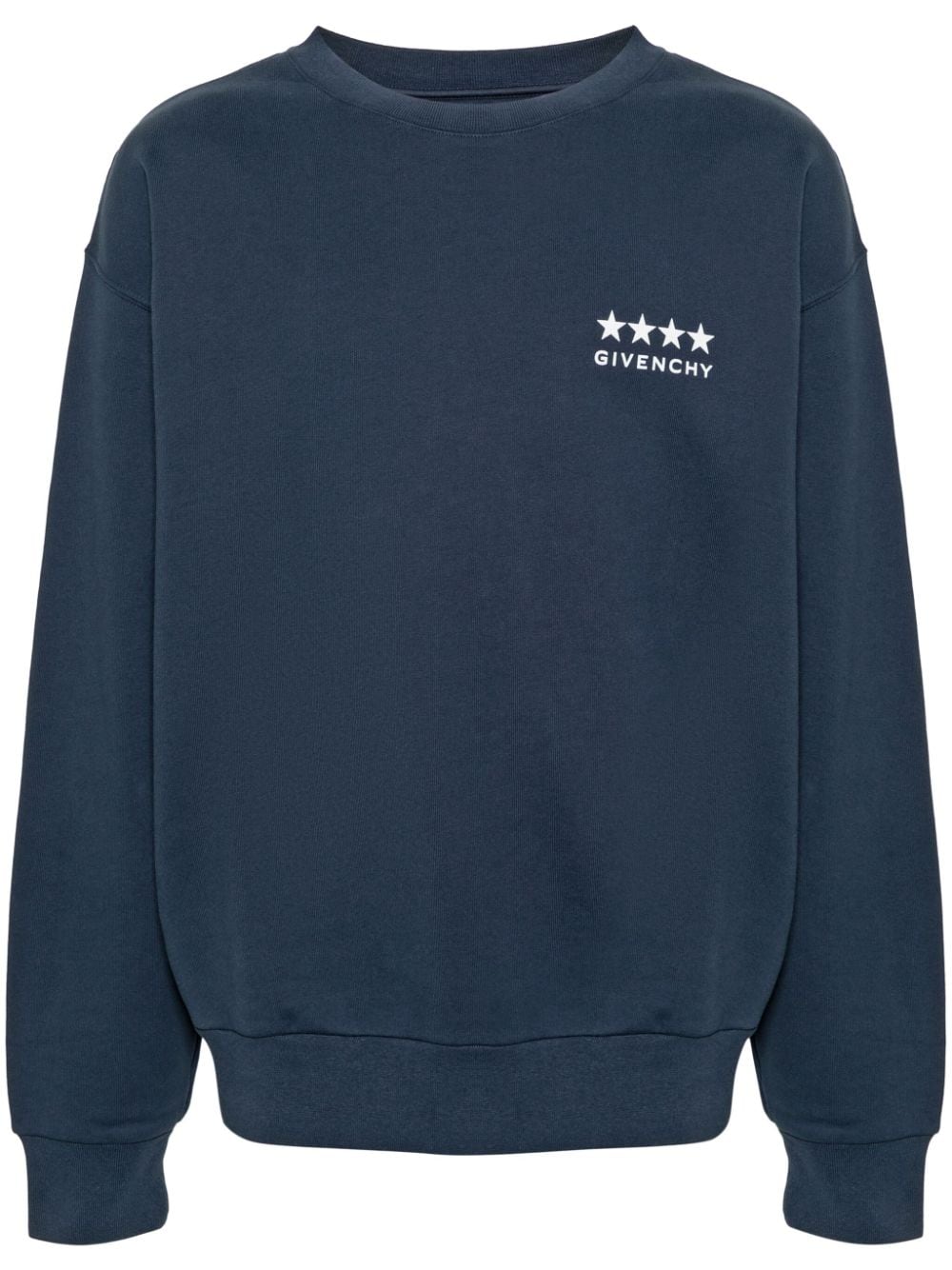 Givenchy 4g Cotton Sweatshirt In Blue