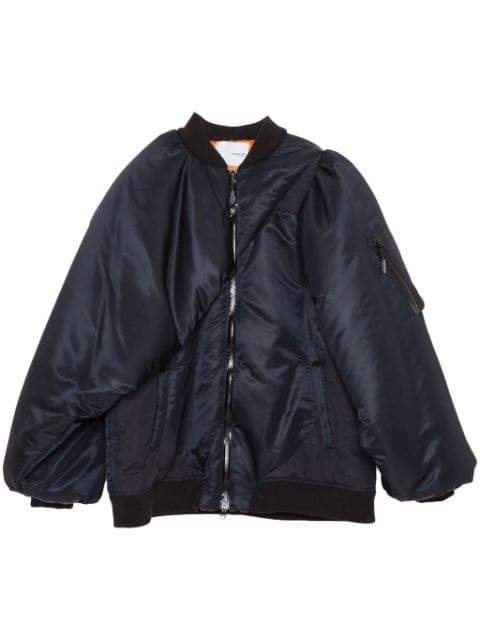 Yoshiokubo satin-finish jacket 