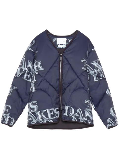 Yoshiokubo chamarra con estampado gráfico